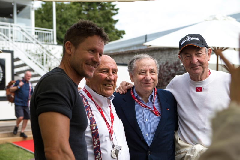 Felix Baumgartner, Sir Stirling Moss, Jean Todt, Nick Mason 